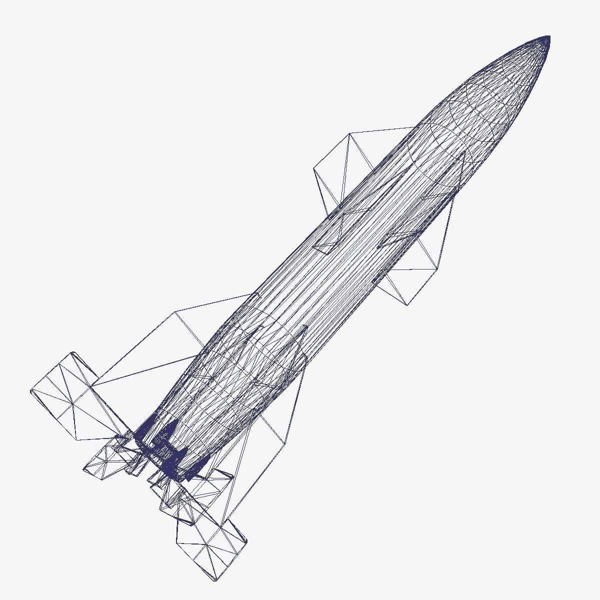 Hermes A1 Ballitic Missile 3D model_13