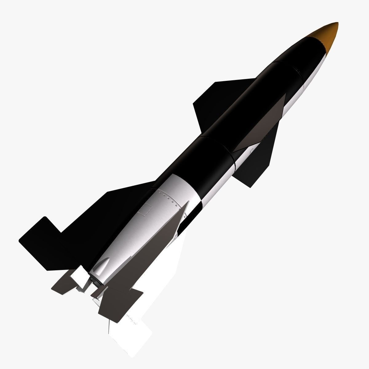 Hermes A1 Ballitic Missile 3D model_4