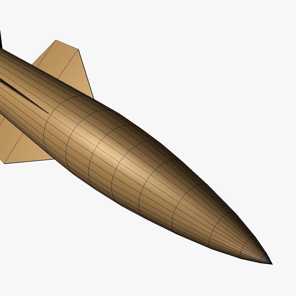 Hermes A1 Ballitic Missile 3D model_12