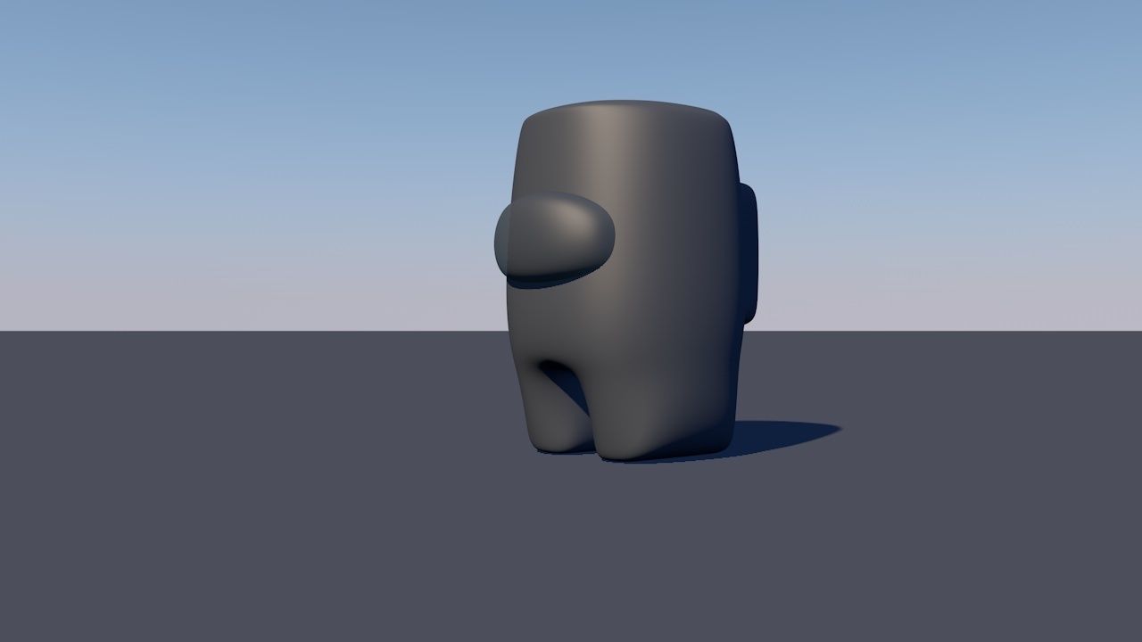 Among Us Crewmate Succulent Plant Vase standing version 3D print model_18