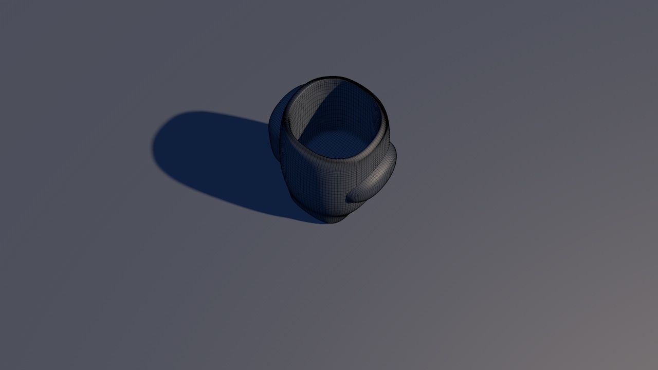 Among Us Crewmate Succulent Plant Vase standing version 3D print model_4