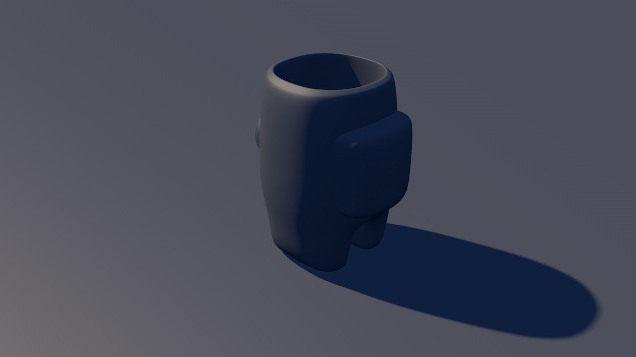 Among Us Crewmate Succulent Plant Vase standing version 3D print model_6