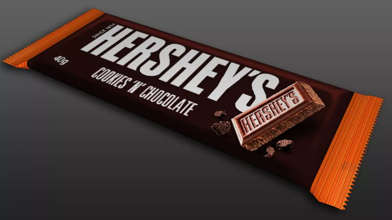 hersheys chocolate Low-poly 3D model_0