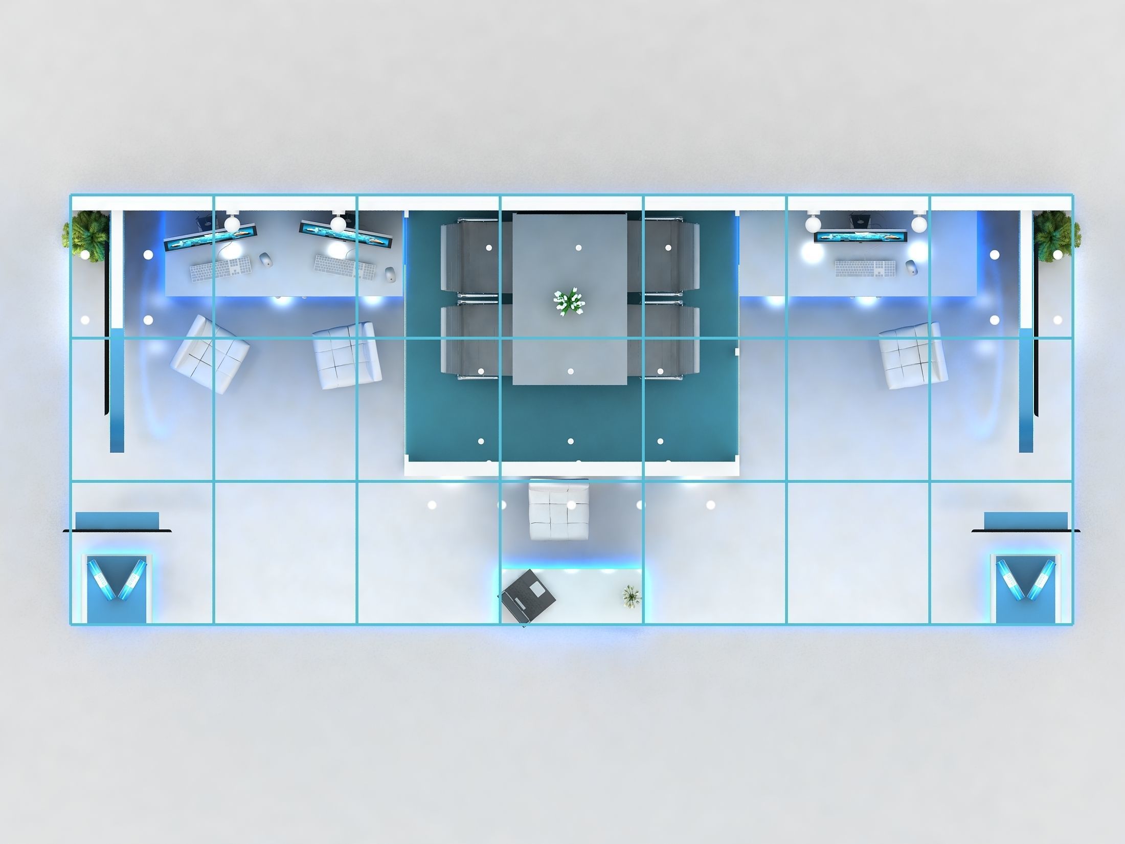 Exhibition booth design 3D model_7