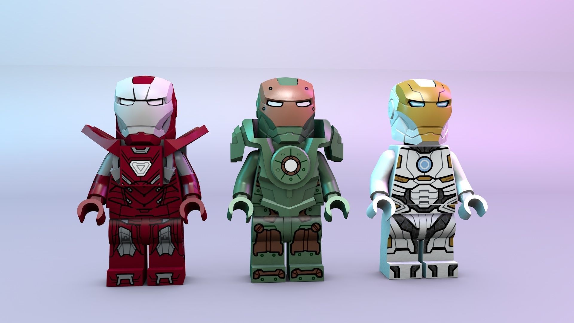 IronMan Lego Pack  3D model_4