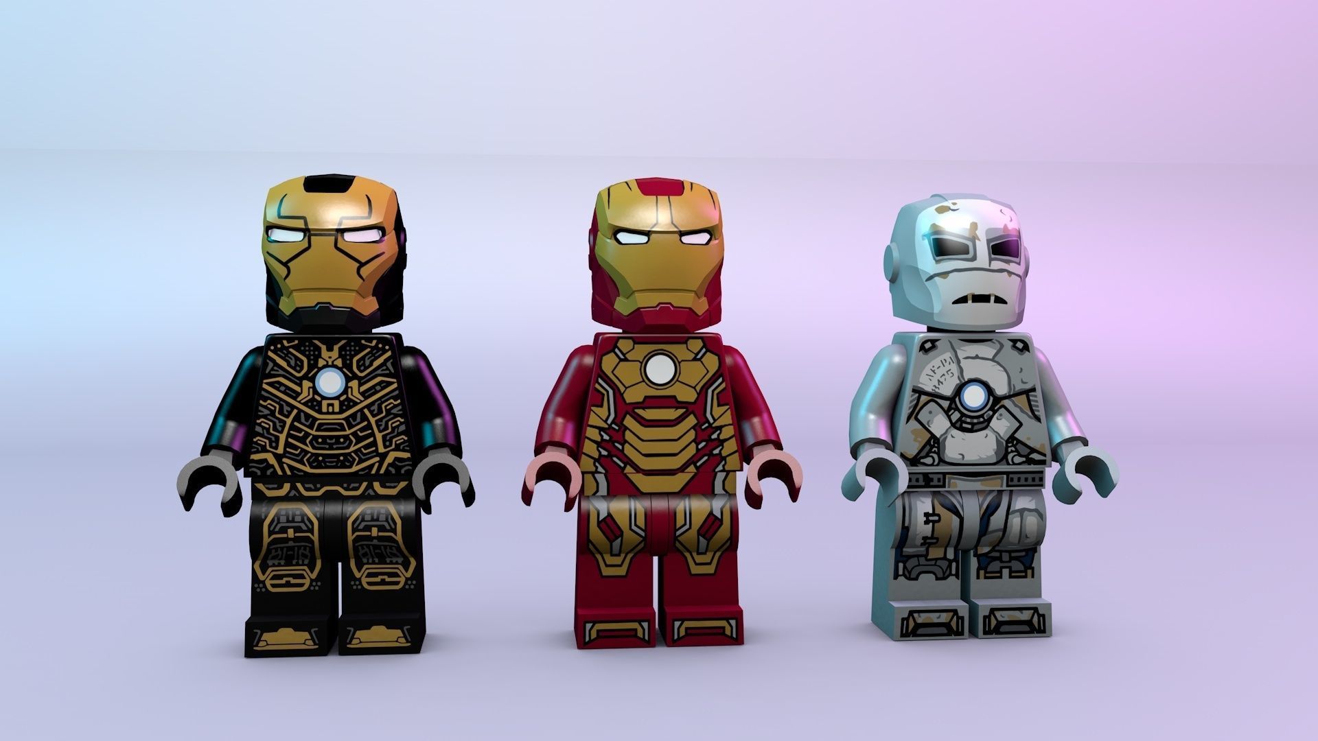 IronMan Lego Pack  3D model_3