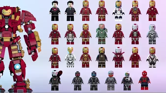 IronMan Lego Pack  3D model