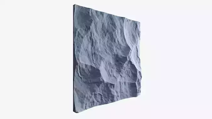 255-RockPanel piece of rock on wall