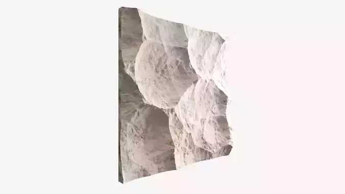257-RockPanel piece of stone on wall