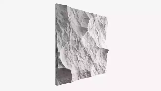 260-RockPanel piece of rock on wall