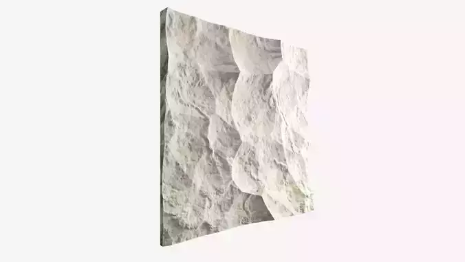 265-RockPanel piece of stone on wall