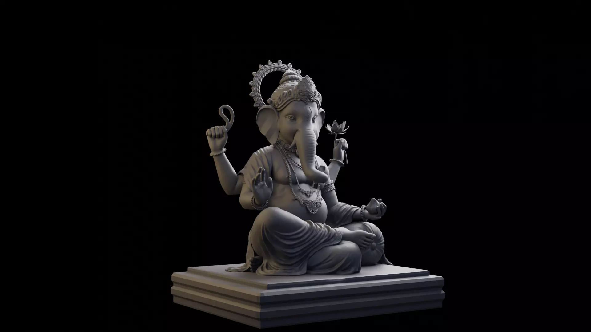 Lord ganesha 3D print model_0