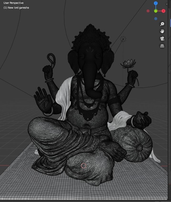 Lord ganesha 3D print model_3