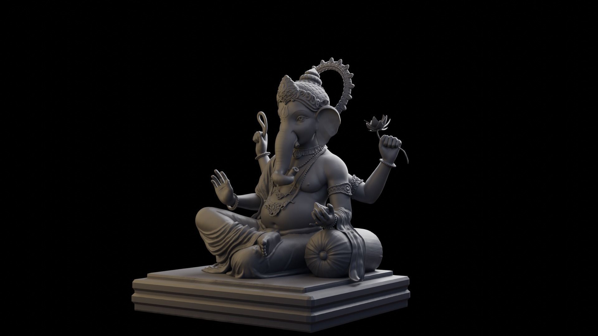 Lord ganesha 3D print model_1