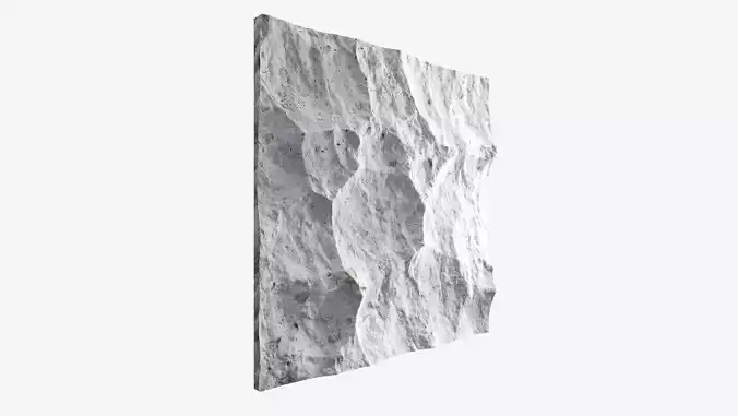 270-RockPanel piece of rock on wall