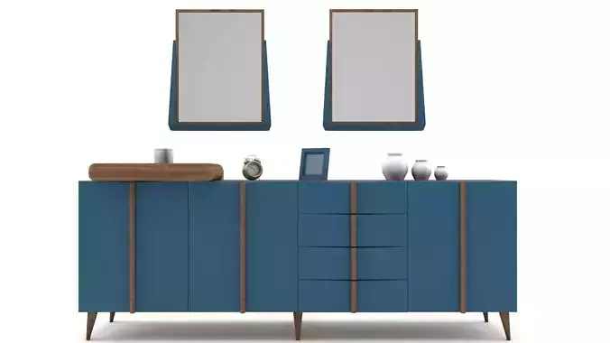Modern Sideboard 3D Model