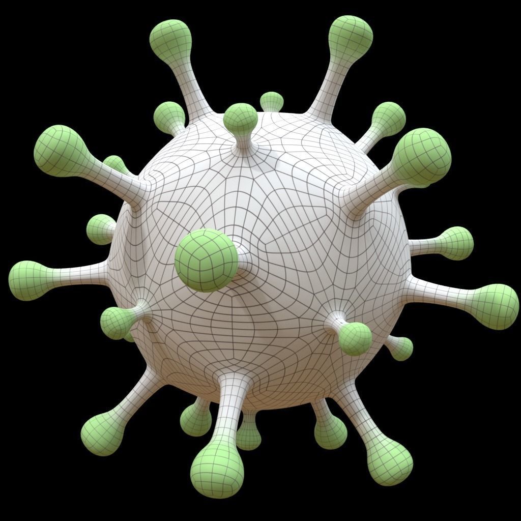 Corona virus 3D model_3