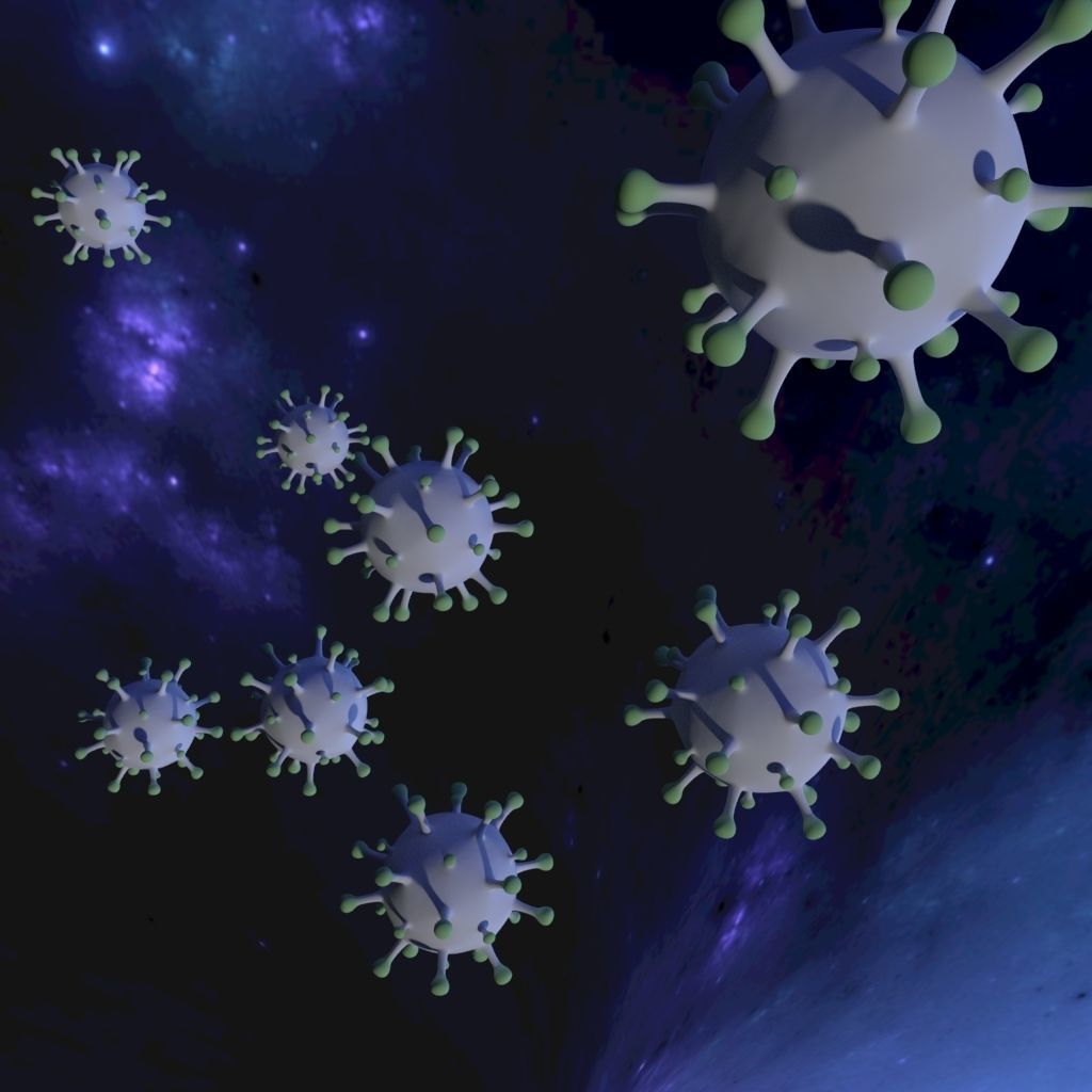 Corona virus 3D model_5
