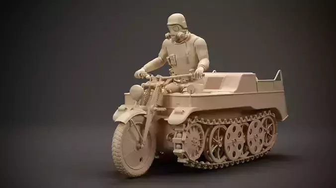 Kettenkrad 1944 3D model