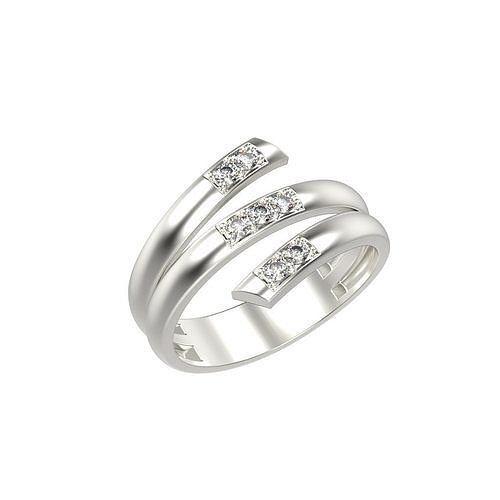 Women ring helix with gems 3dm stl CAD 3D print model
