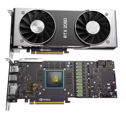 Nvidia RTX 2080 3D model