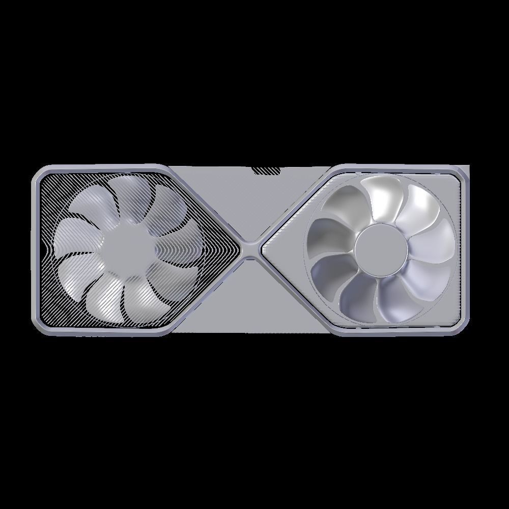 Graphics card Nvidia Geforce RTX 3090 3D model_7