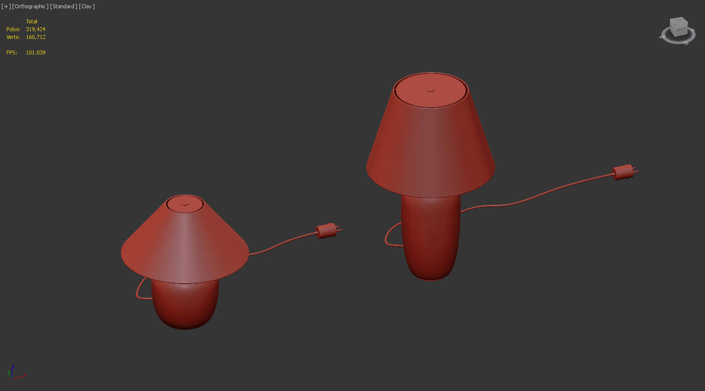 Torso Table Lamp By MENU 3D model_8