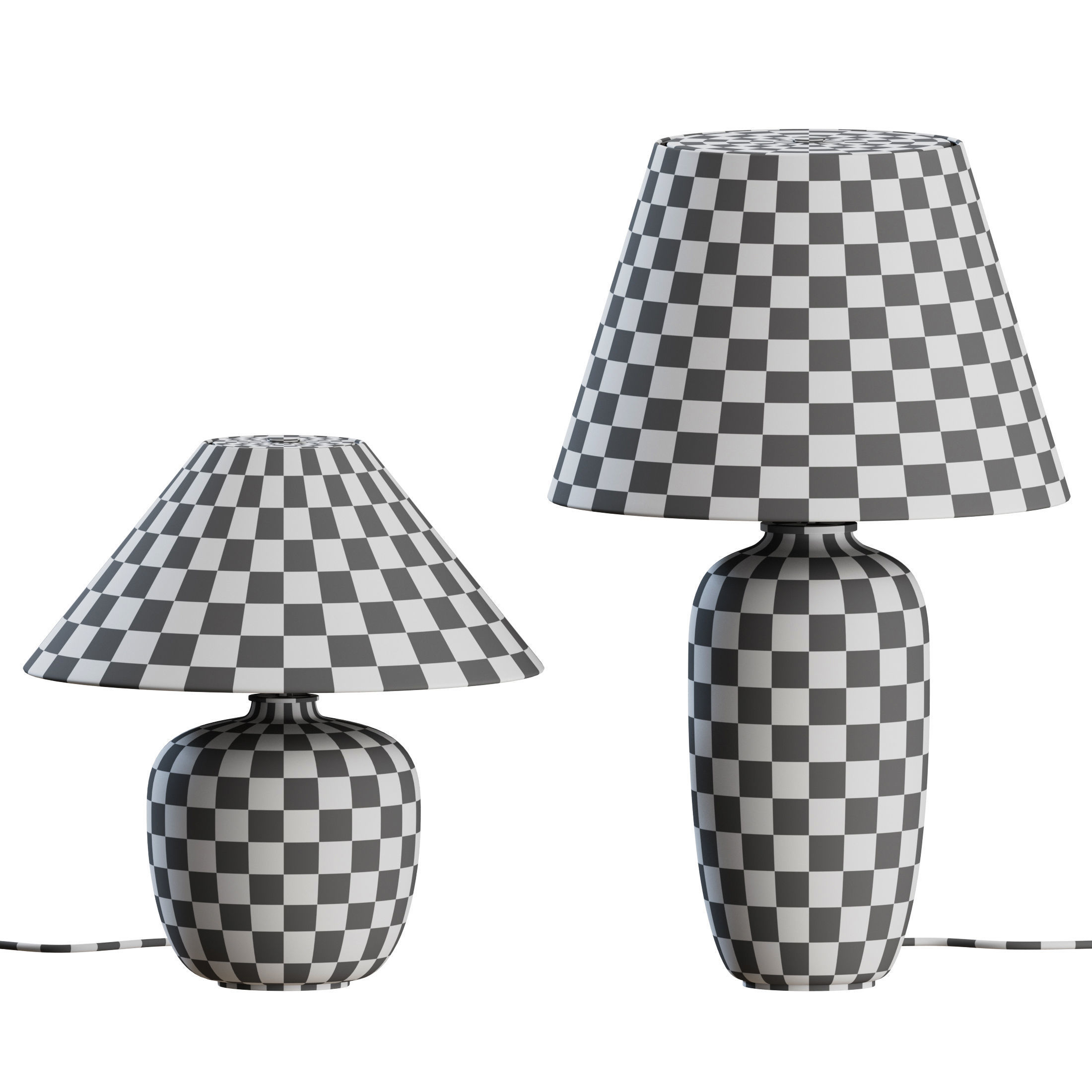 Torso Table Lamp By MENU 3D model_1