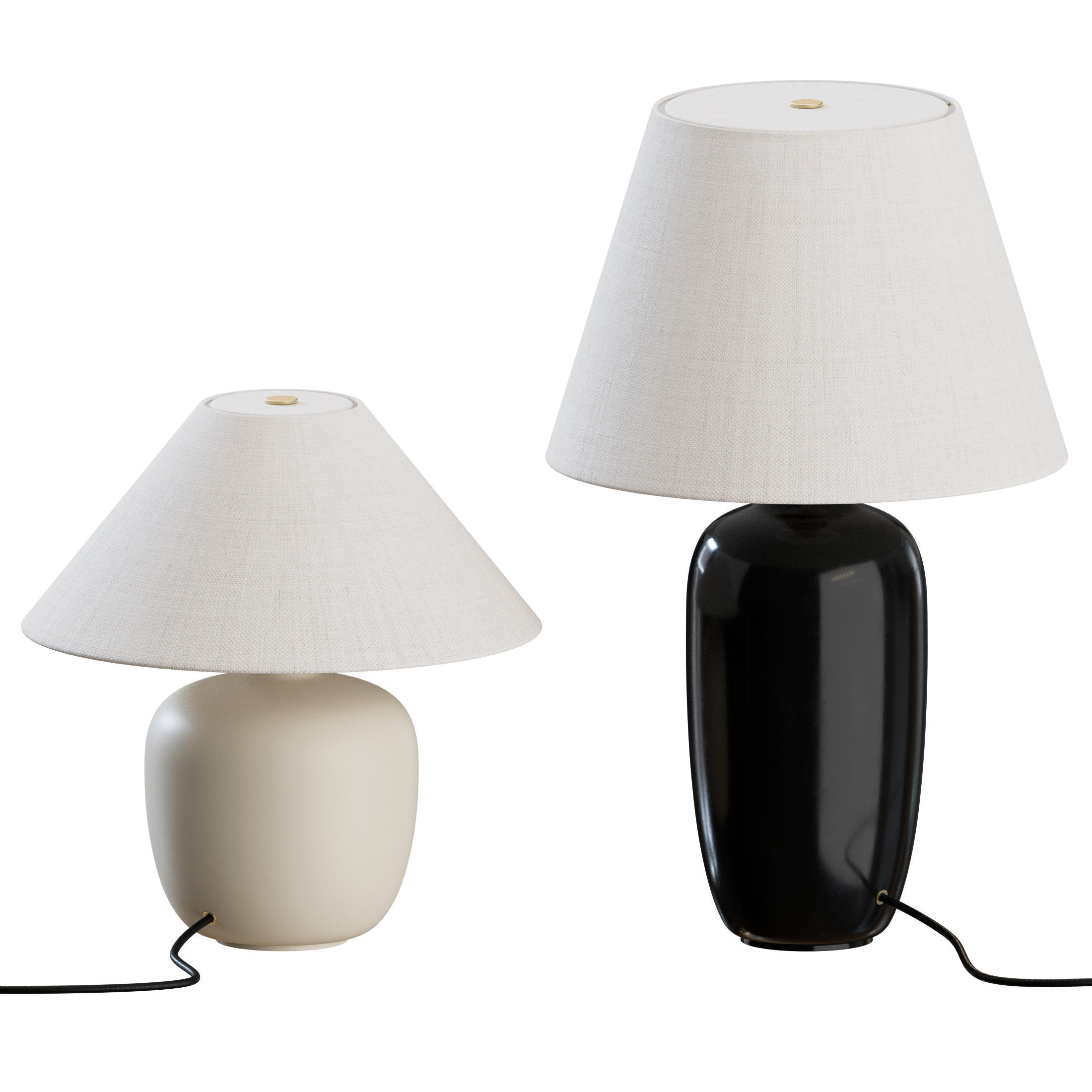 Torso Table Lamp By MENU 3D model_5