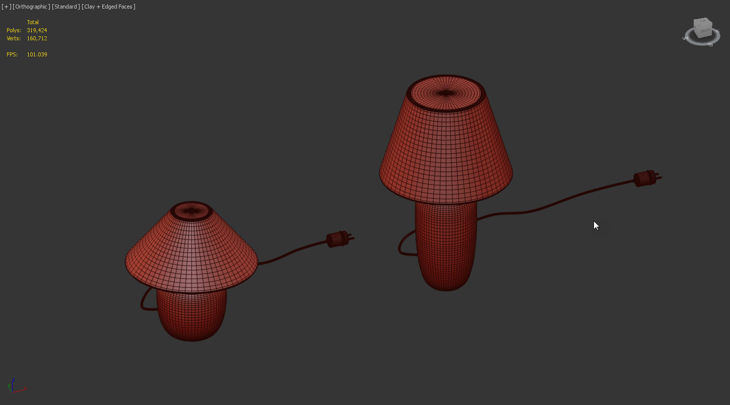 Torso Table Lamp By MENU 3D model_9