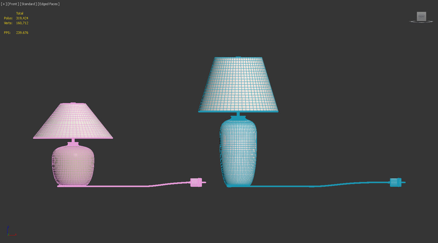 Torso Table Lamp By MENU 3D model_6