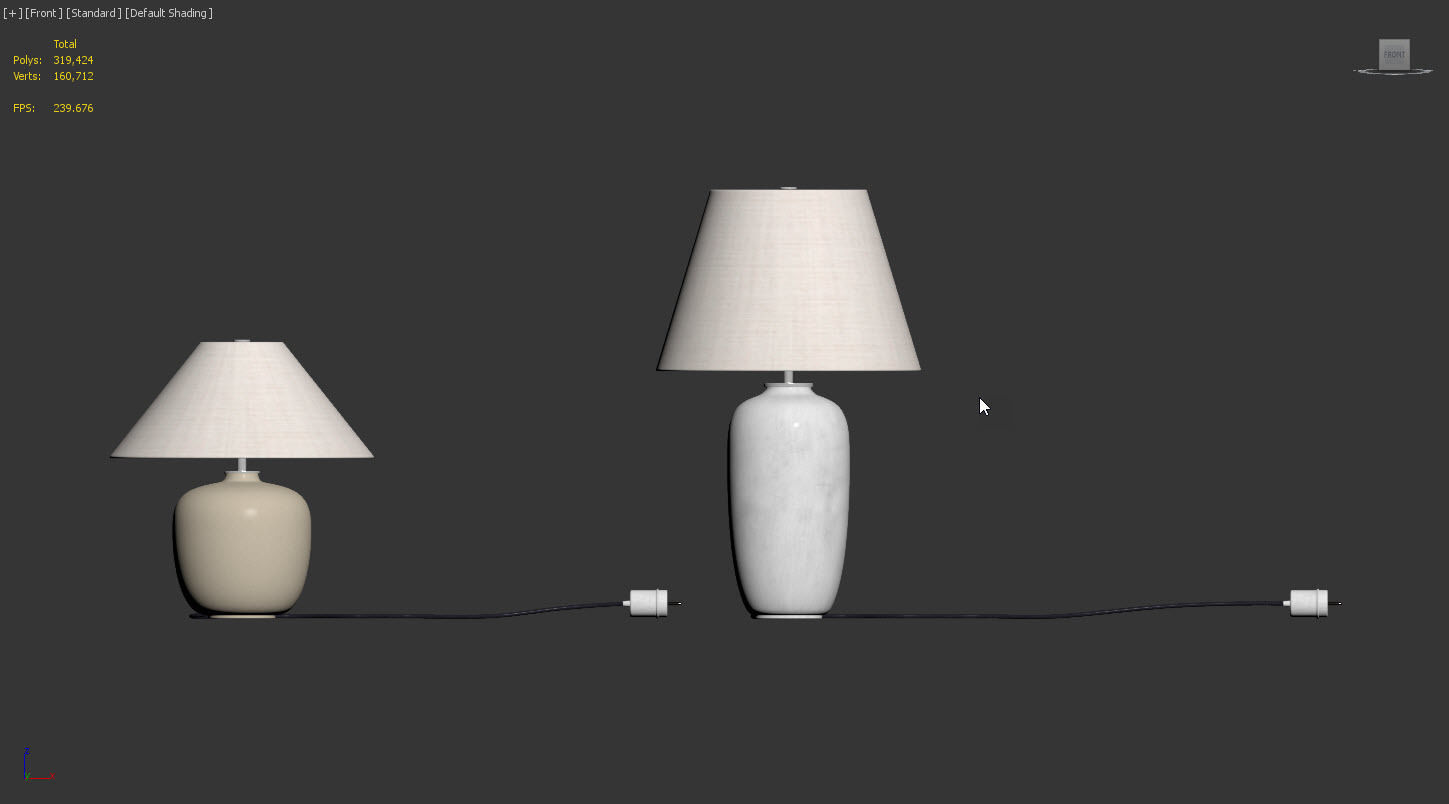 Torso Table Lamp By MENU 3D model_7