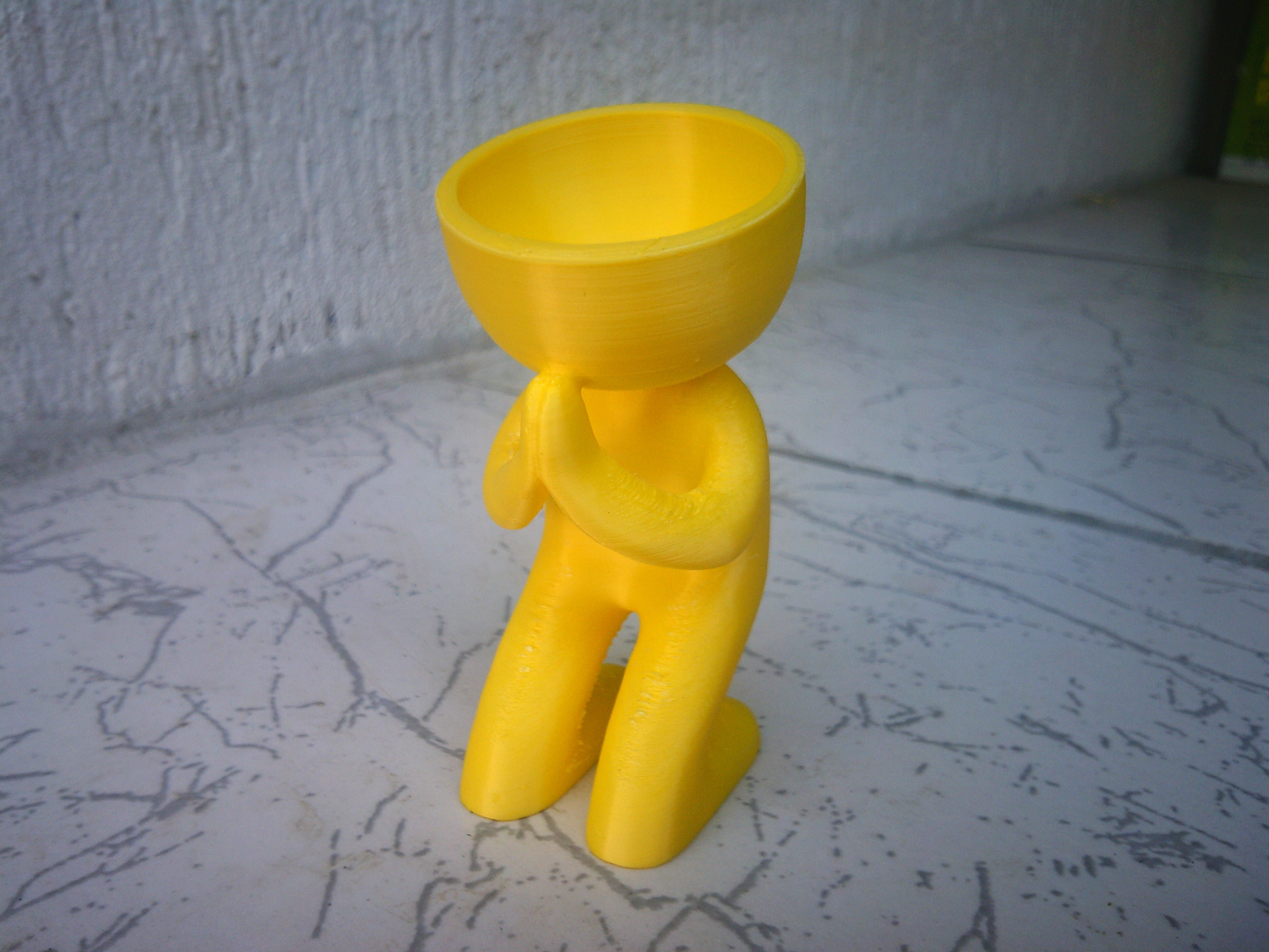 Praying Self-watering Succulent Planter 3D print model_1