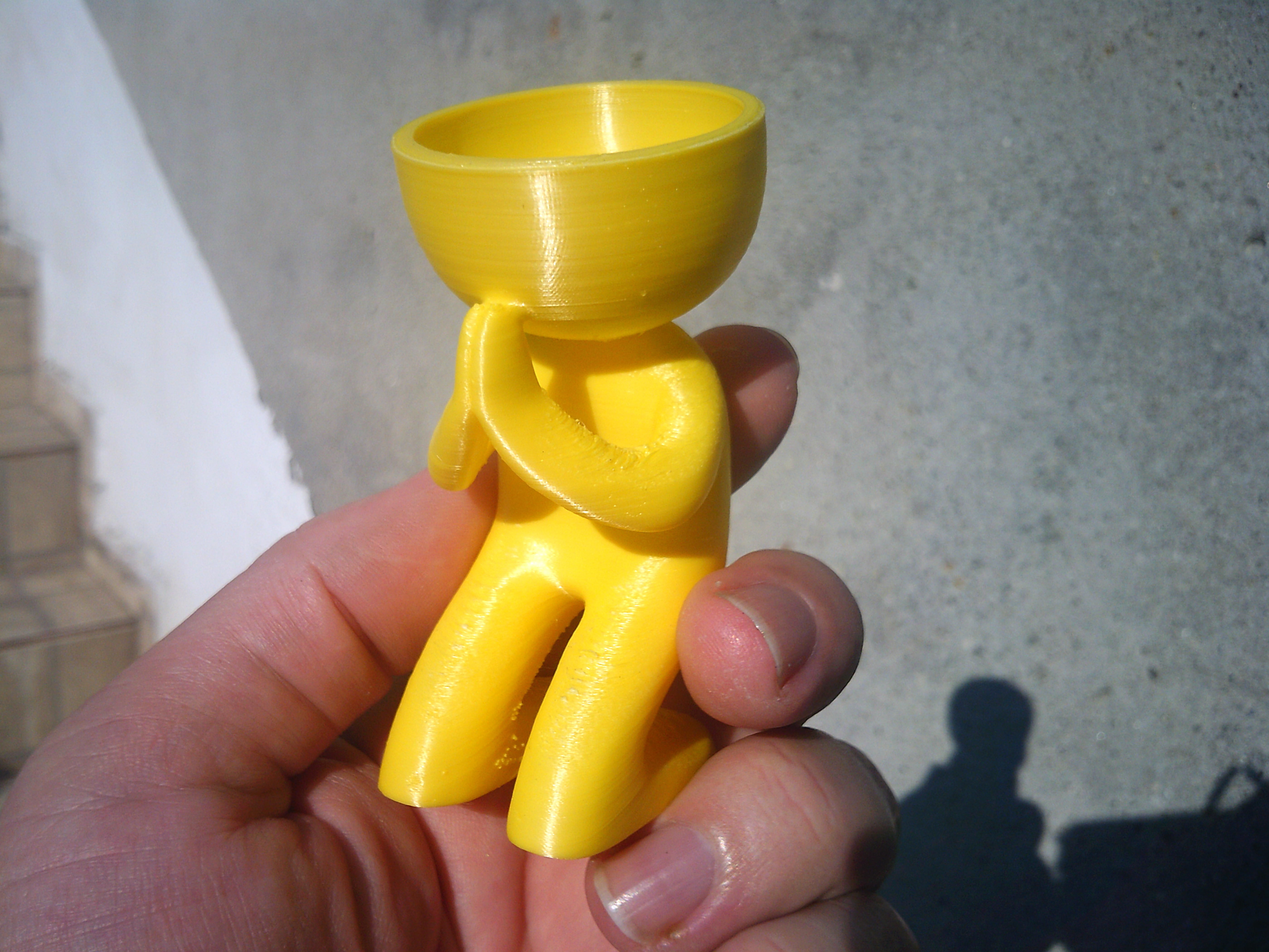 Praying Self-watering Succulent Planter 3D print model_2