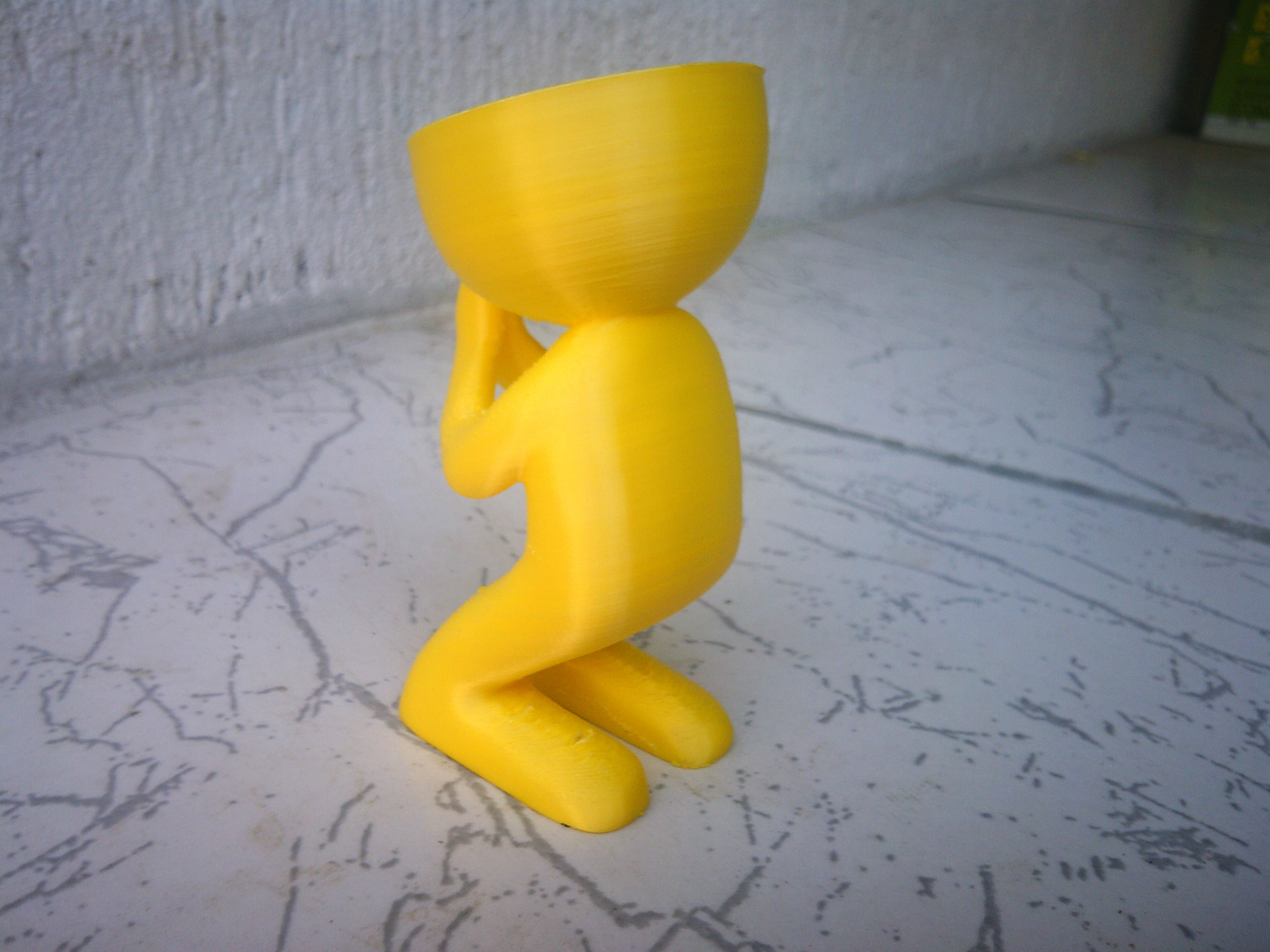 Praying Self-watering Succulent Planter 3D print model_3