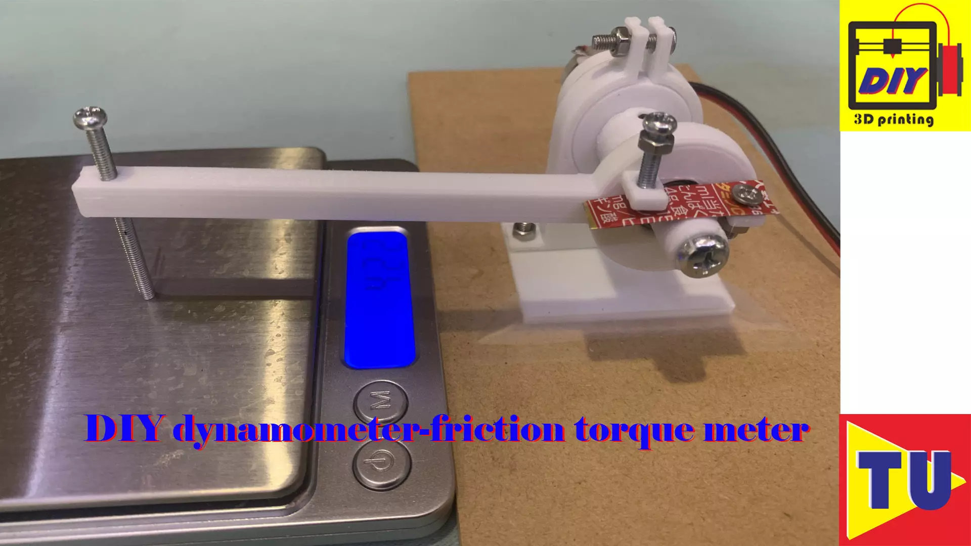 DIY dynamometer-friction torque meter using 3D printer Free 3D print model