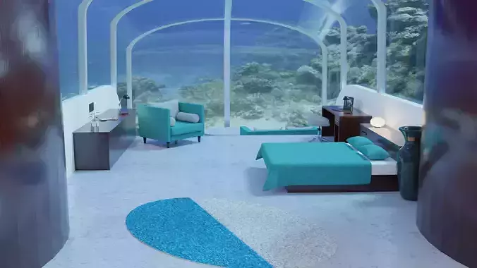 Underwater Hotel Room