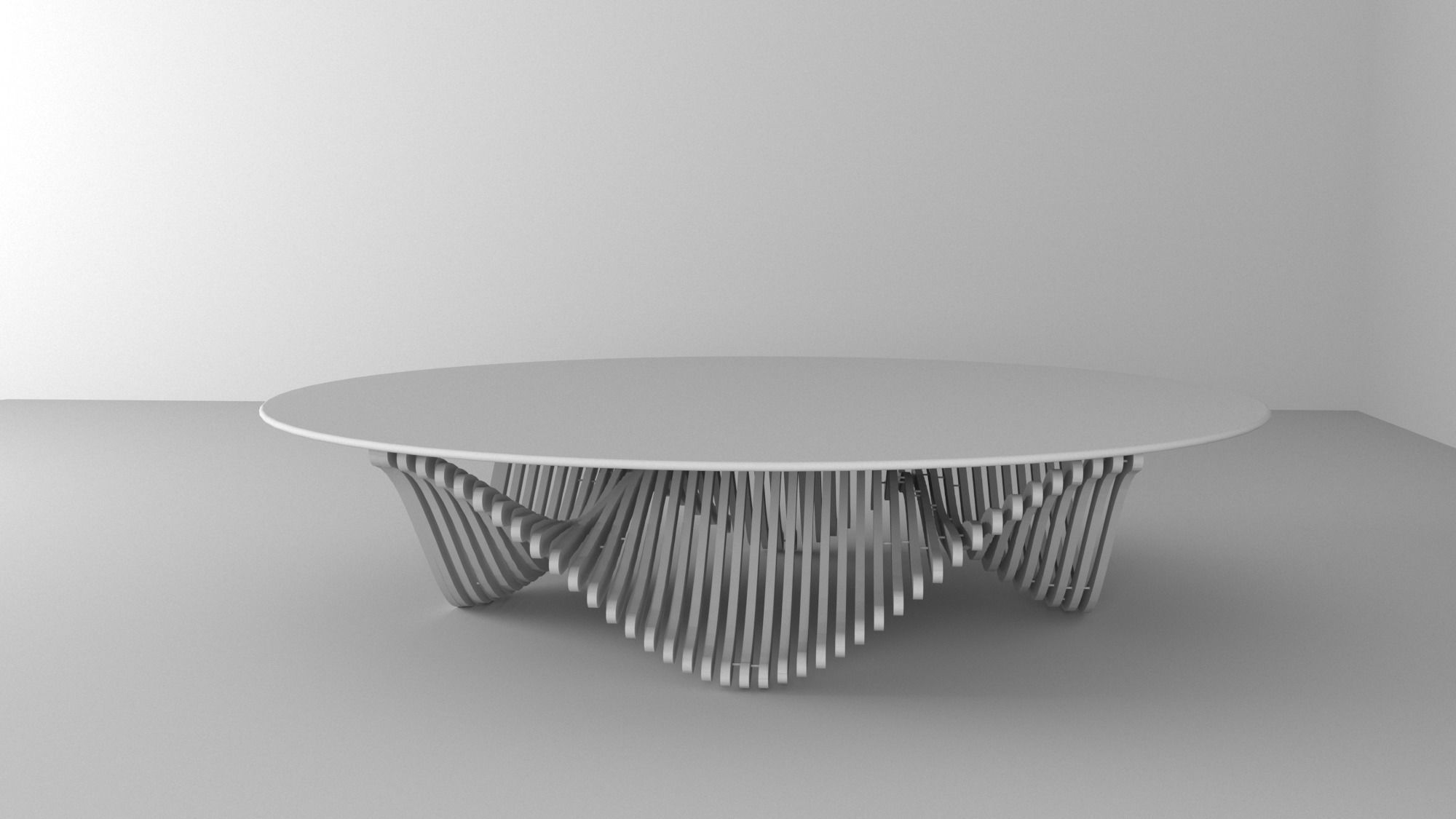 parametric table Free low-poly 3D model_3