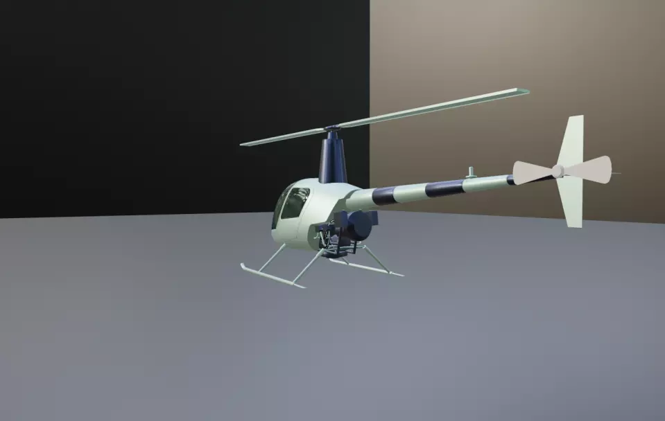 Robinson R22 Free 3D model_0