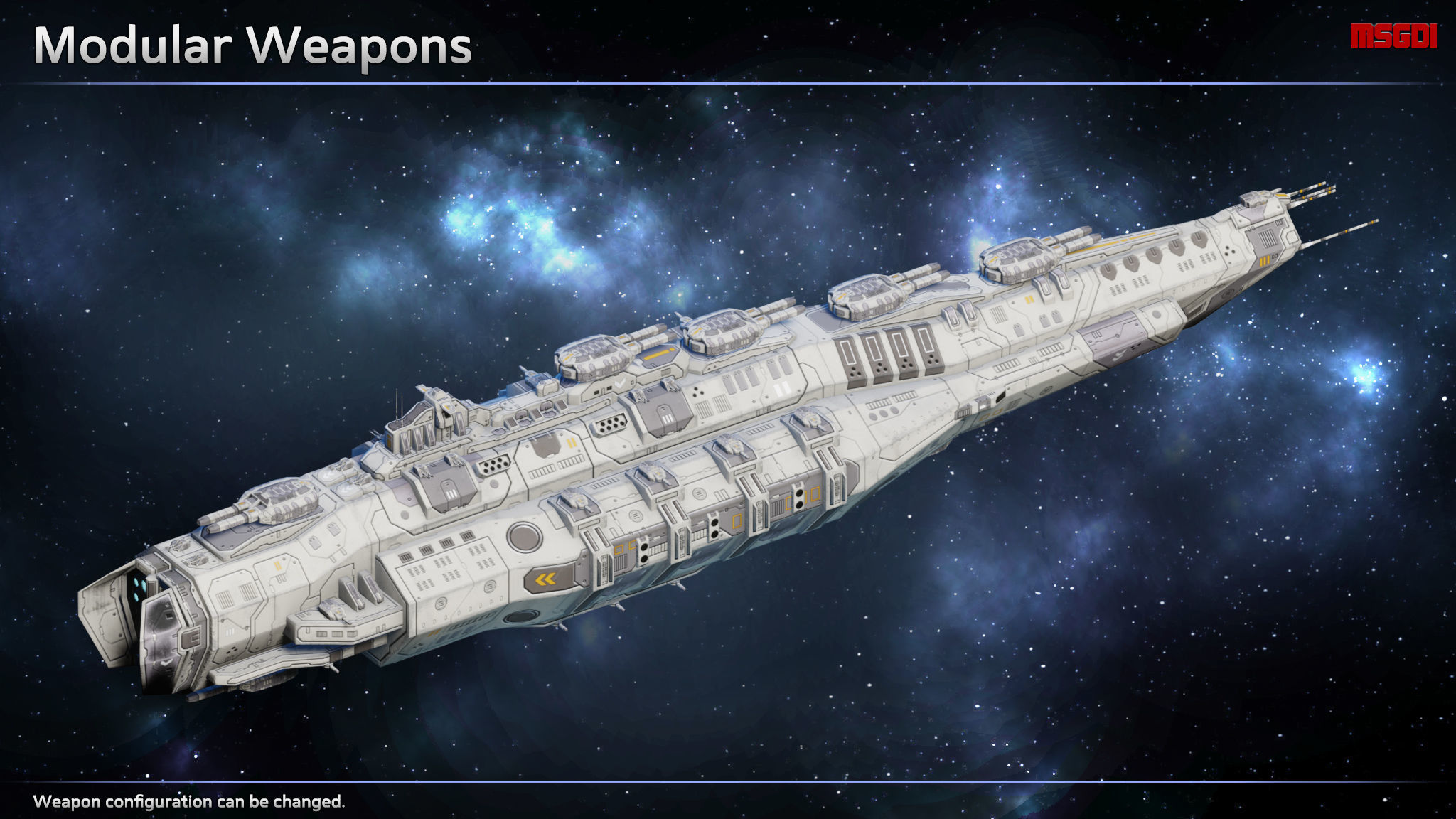 Spaceship Berlin Battlecruiser Low-poly 3D model_4