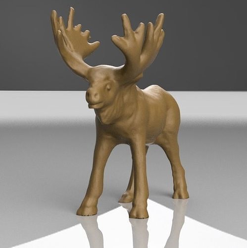 Renne moose 3D model