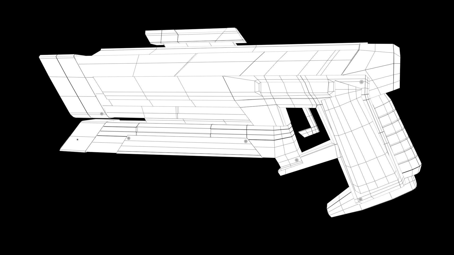 Raygun Blaster 3D model_5