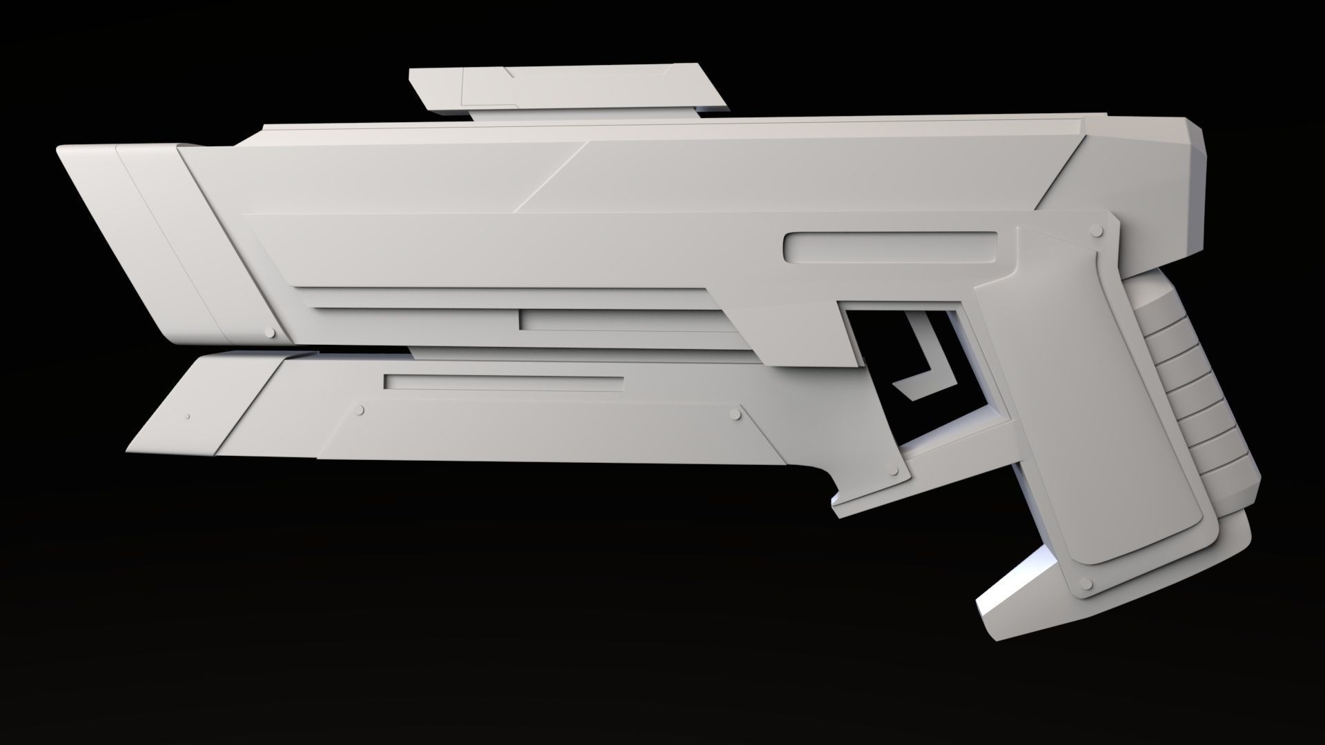 Raygun Blaster 3D model_4