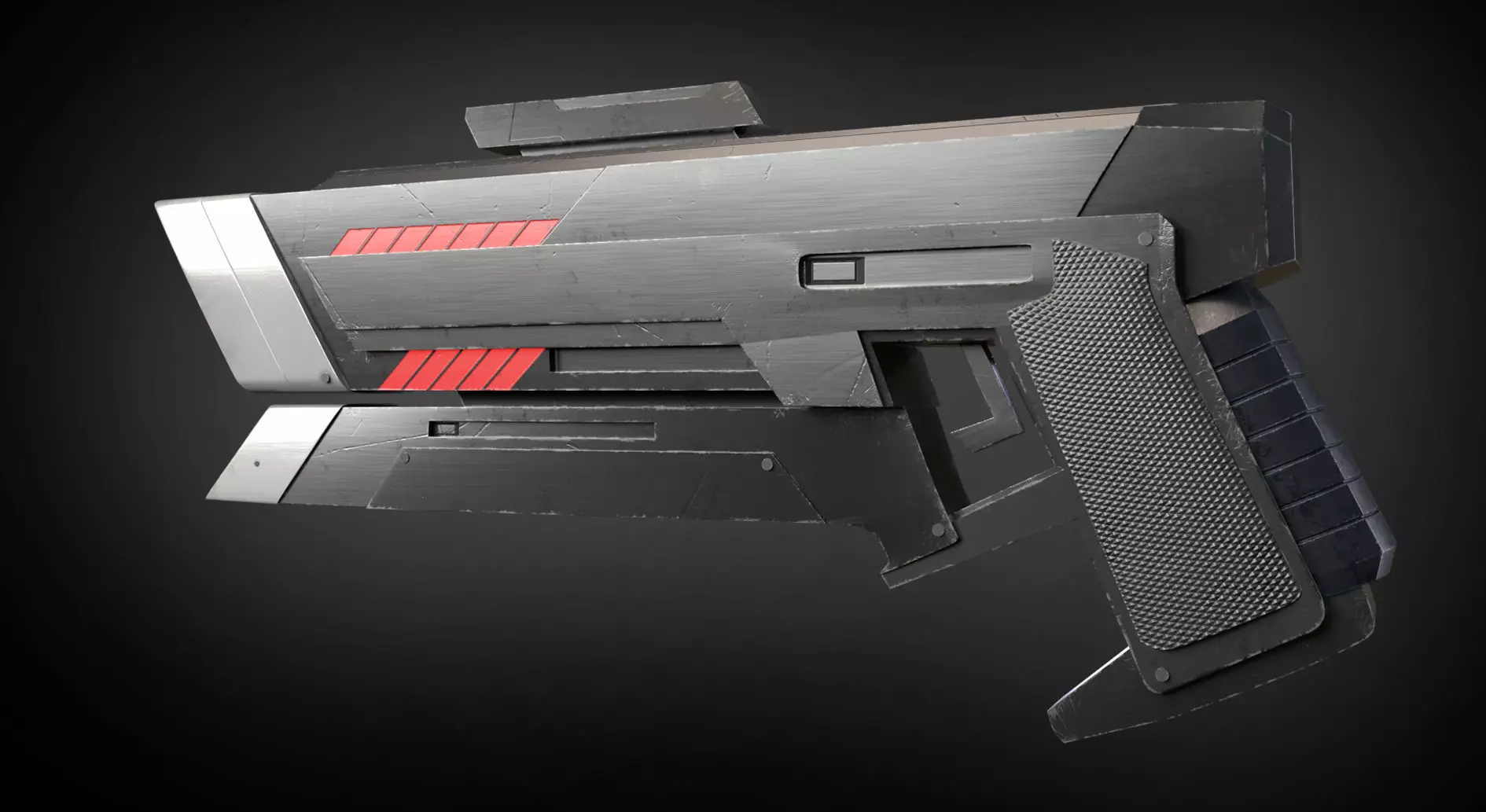 Raygun Blaster 3D model_0