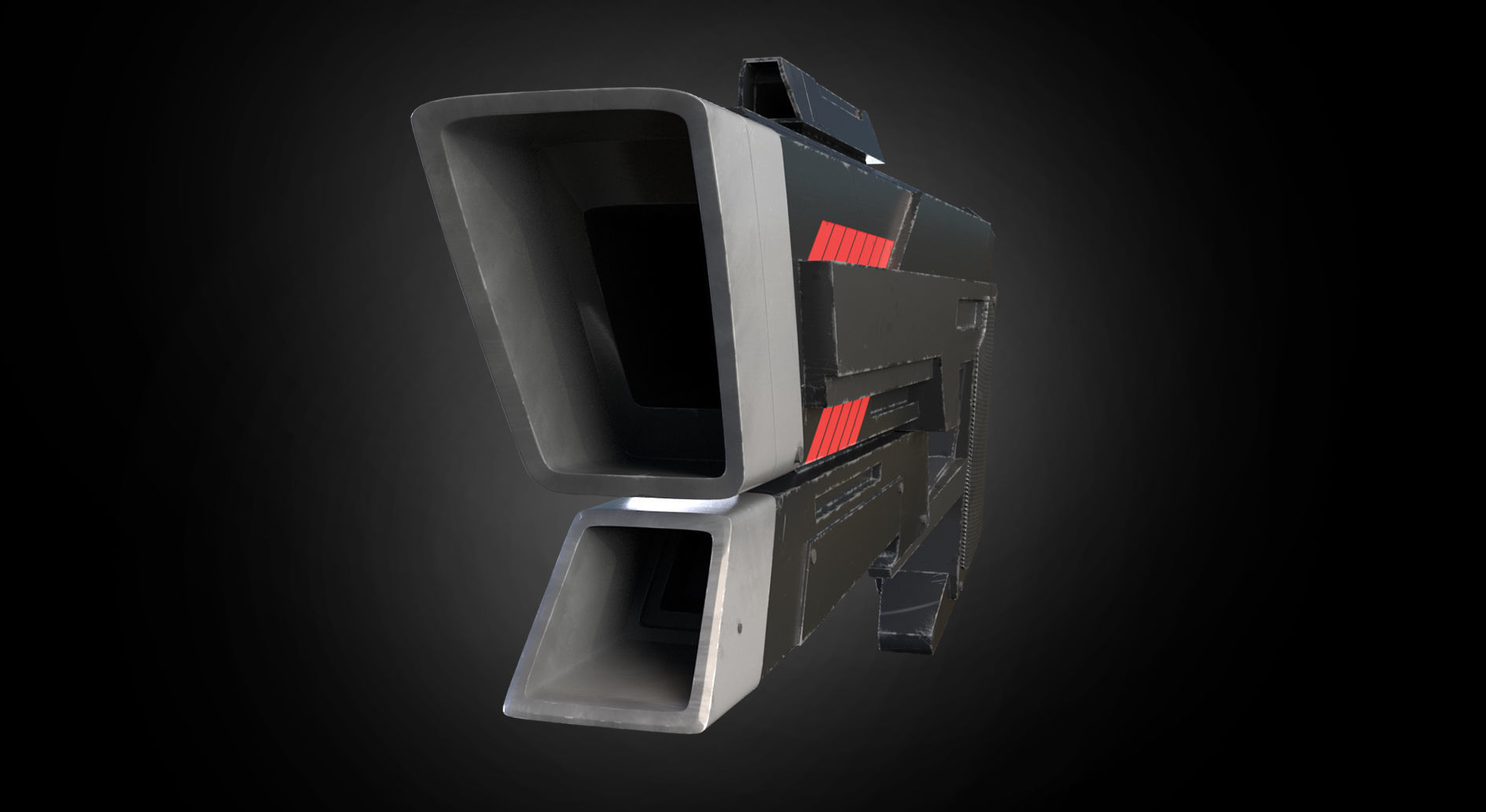 Raygun Blaster 3D model_2