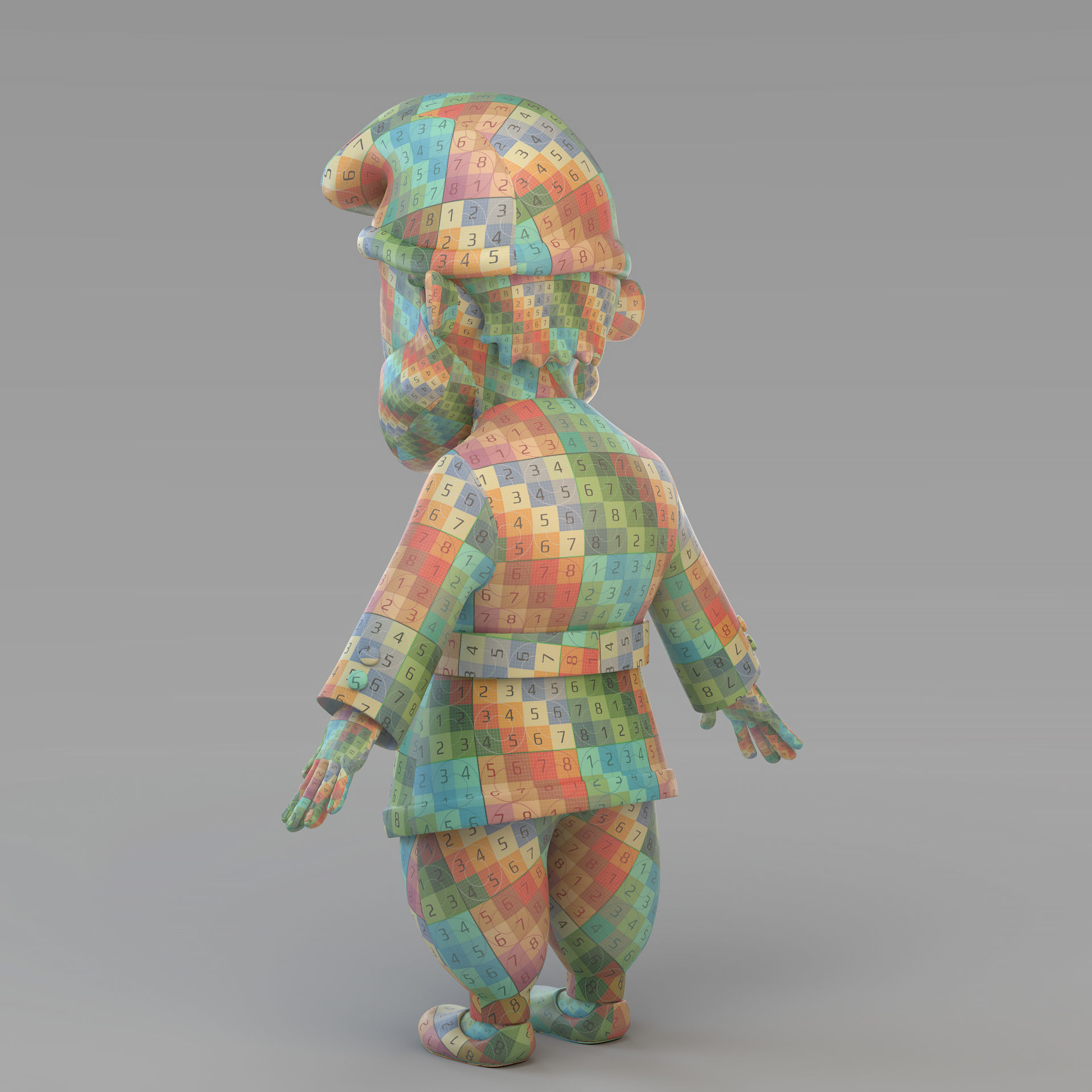 Cartoon Gnome 02 3D model_14