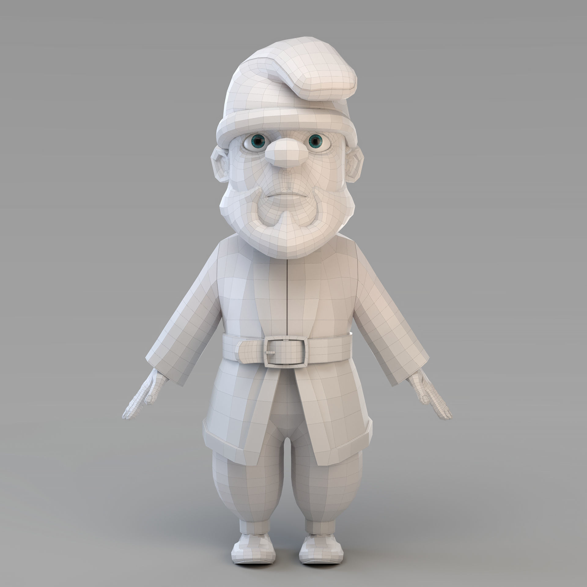 Cartoon Gnome 02 3D model_16