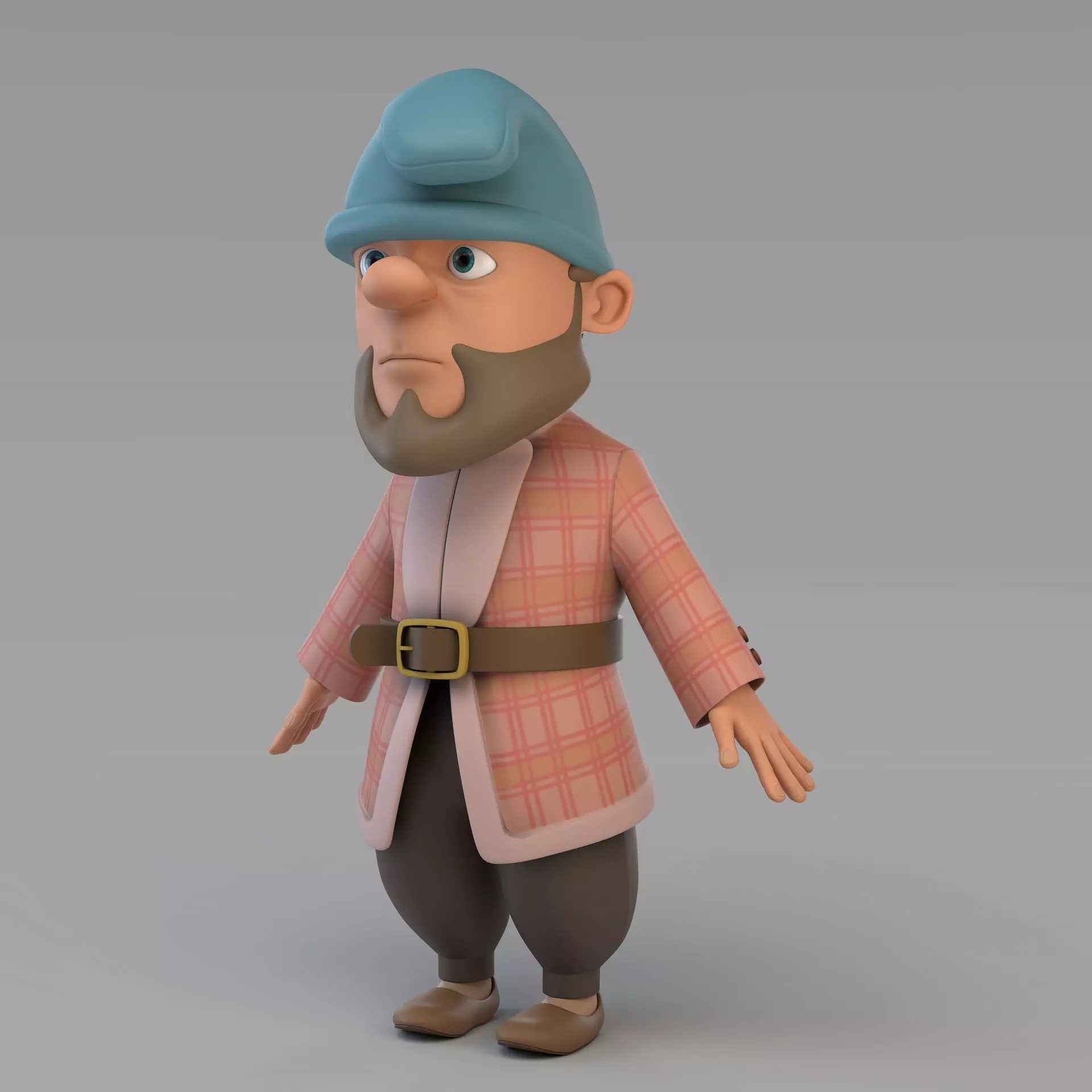 Cartoon Gnome 02 3D model_0