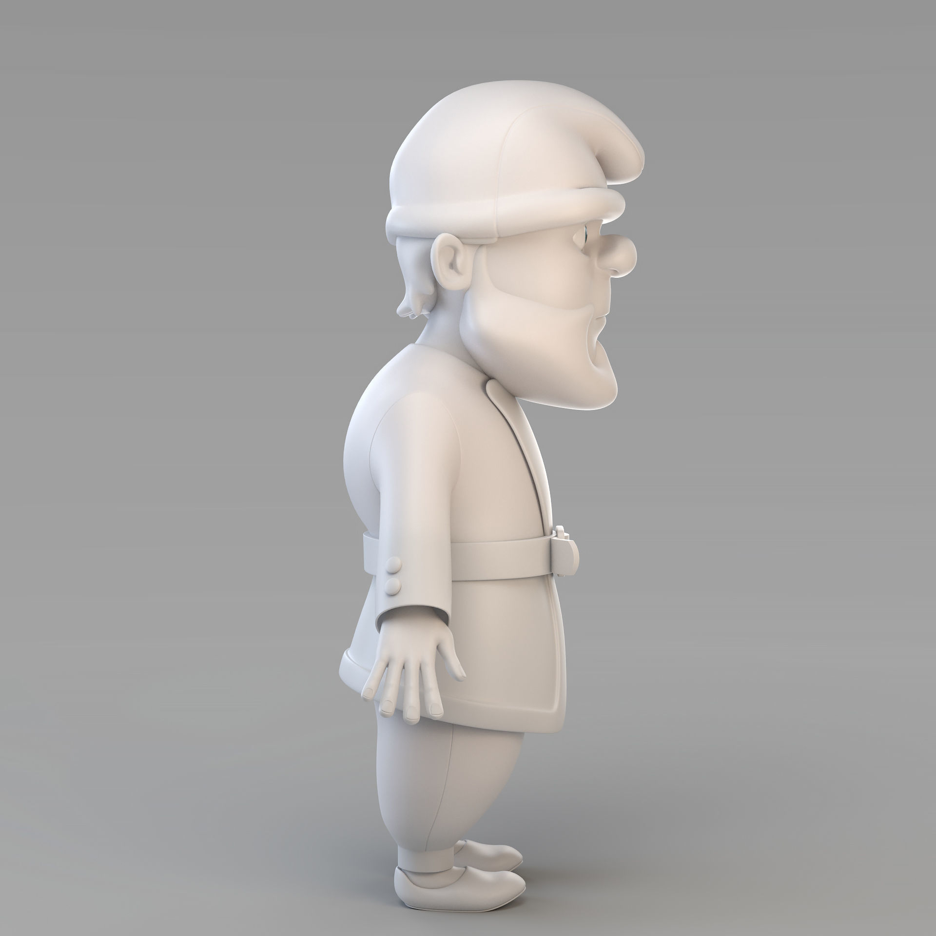 Cartoon Gnome 02 3D model_7