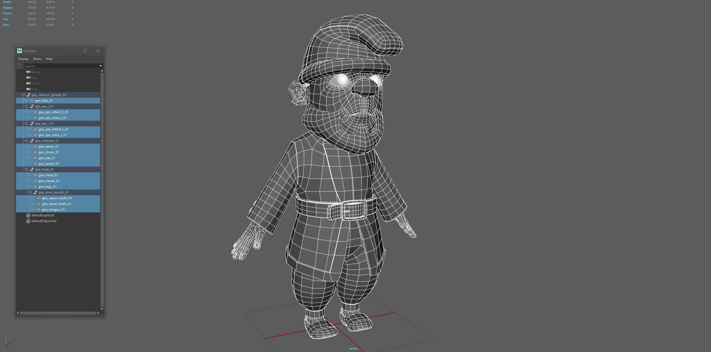 Cartoon Gnome 02 3D model_21